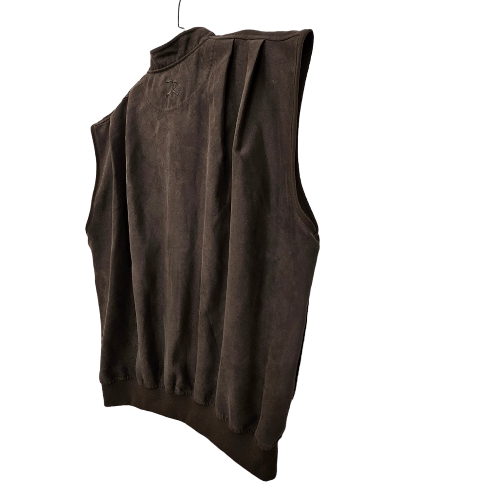 Zero Restriction Golf Outerwear Dark Brown Microsuede - Picture 12 of 13